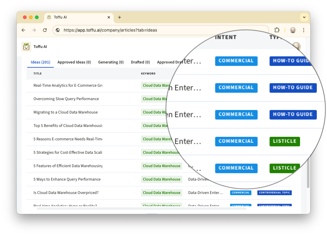 B2B Ideas Generator screenshot