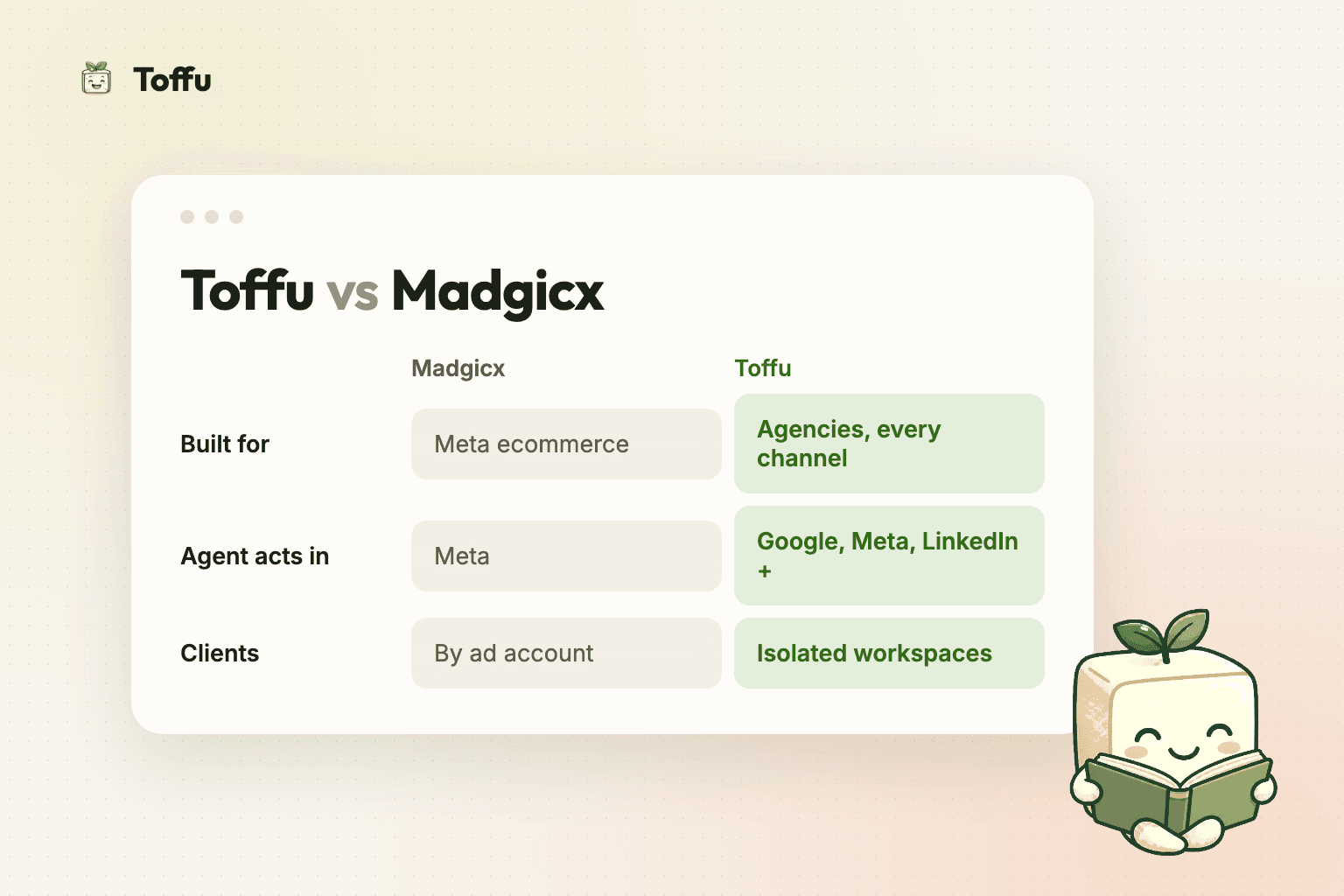 Toffu vs Madgicx: Which One Fits an Agency?