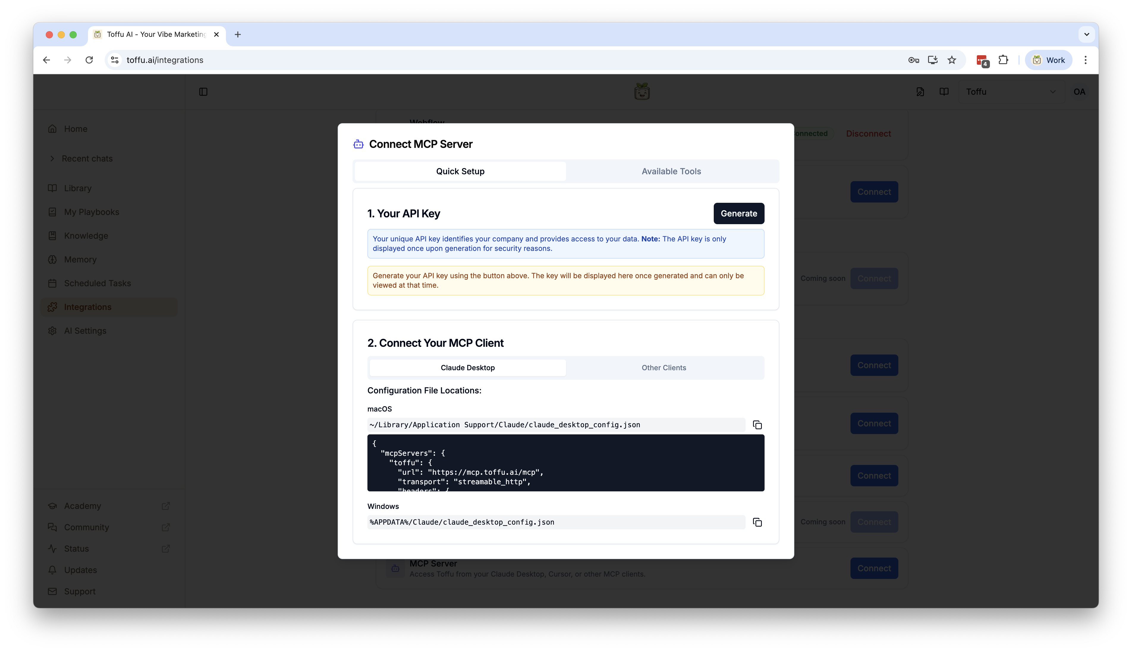 MCP API Key