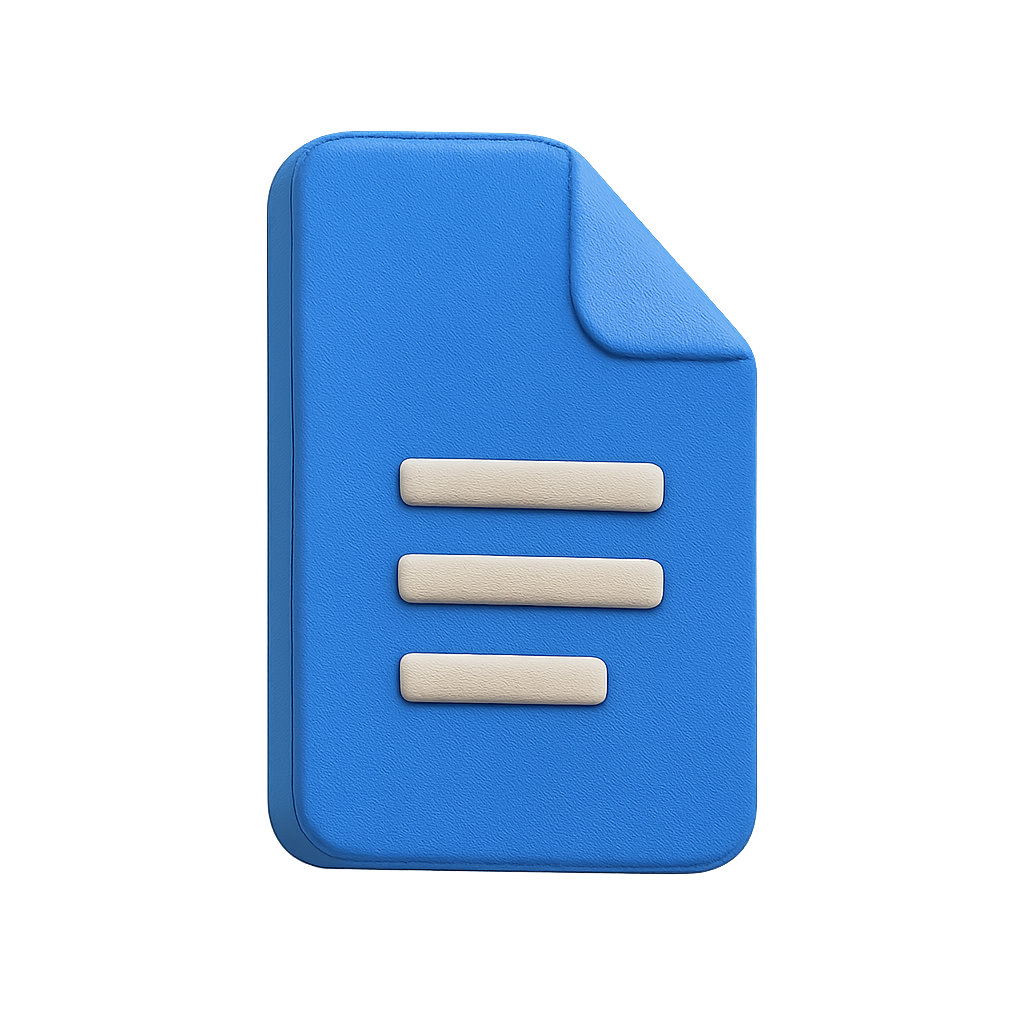 Google Docs 3D logo